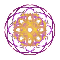 Decorative Circular Abstract Pattern Background