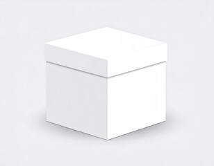 Blank white gift box