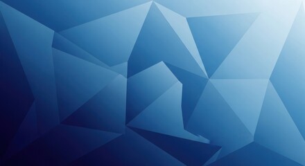 Fototapeta premium A blue and white abstract geometric pattern with a gradient effect.