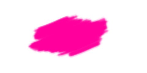 Pink brush stroke isolated on transparent background