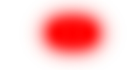 Red circle with soft edges isolated on transparent background