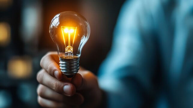 Innovative business idea showcase office setting photography warm lighting close-up viewpoint creativity and inspiration