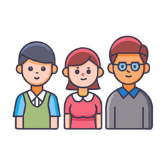 Woman, Man, Girl, Boy Character Constructors