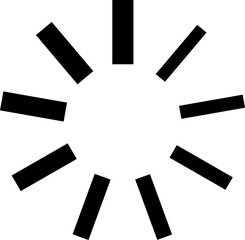 Black loading icon 