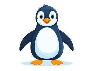 Fototapeta premium Cute cartoon penguin