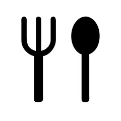 Vector art of fork and spoon