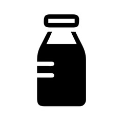 Vector art of milk bottle