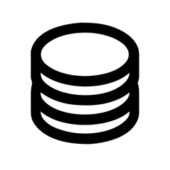 Vector art of stack of coins icon
