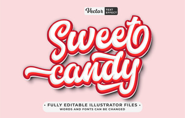 sweet candy text effect editable eps cc file