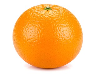 Single orange fruit close-up