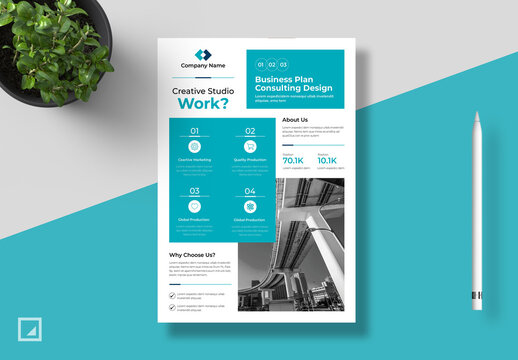 Business Consulting Flyer Layout