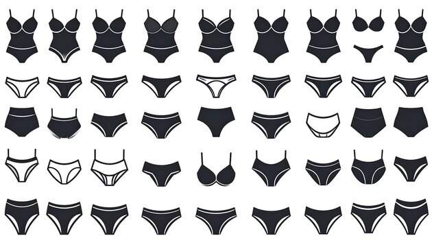 Variety of women's lingerie