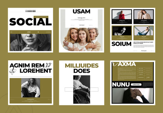 Social Media Pack Template