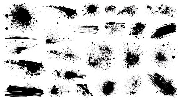 Ink blots and brush strokes