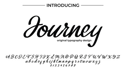 Journey - Elegant Script Font for Smooth Handwritten Design and Creative Typography