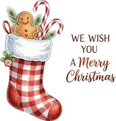  Christmas stocking with gifts