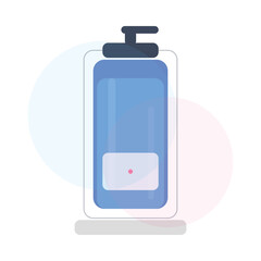 Hand Sanitizer Bottle Colorful Unique Vector – Hygiene Product and Germ Protection Illustration
