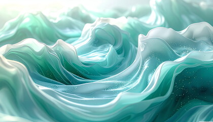 Stylized Aqua Waves Dynamic Liquid Surface