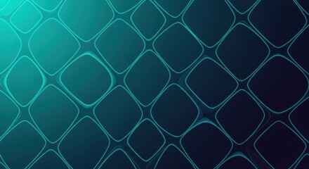 Fototapeta premium Abstract Teal and Dark Blue Geometric Pattern Background