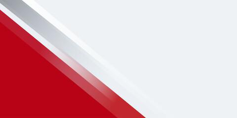 red and white banner background with diagonal stripes. EPS 10