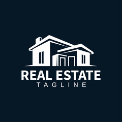 Creative Real Estate Identity Logo, Minimal Home Property Symbol, Stylish House Logo Design