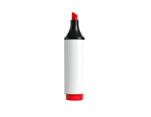 A close-up of a highlighter pen on a black background