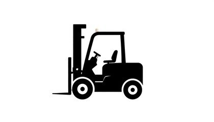 Naklejka premium Silhouette of a forklift (1)