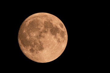 moon in the night sky