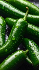 Fresh organic green cucumbers and other raw vegetables on a wooden table, perfect for a healthy vegetarian diet