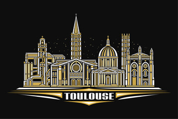 Vector illustration of Toulouse
