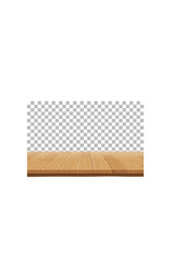 Wooden Tabletop on White Background Vector.ai