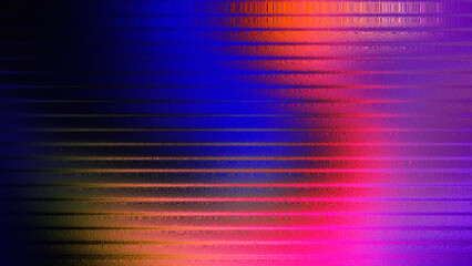 Vibrant abstract background with horizontal lines and blurred colorful gradients of blue purple pink and orange