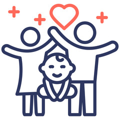 Parenting Joy line color icon