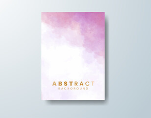 Fototapeta premium Cards with watercolor background. Design for your cover, date, postcard, banner, logo.