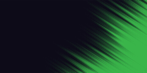 Halftone dots gradient grunge texture background green and black color pattern. Dot pop art comic sport style vector illustration. grunge vector dots