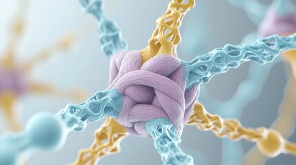 Chronic pain through a stylized representation of muscular knots and tension in a scientific environment