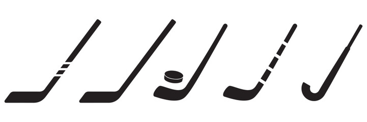 Hockey Sticks Icon — Ice Hockey Equipment, Crossed Sticks Symbol, Sport Game Vector Illustration, 
Team Athletics Design