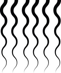 Abstract Wavy Lines Pattern Design Concept