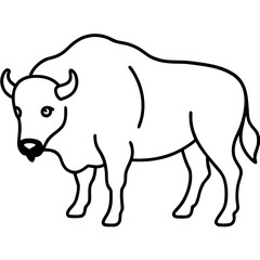 Obraz premium vector illustration of a cartoon cow