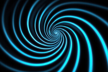 Abstract neon spiral background for digital design