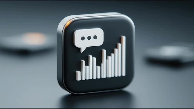 A striking photograph depicting ai economic commentary through a speech bubble interface for interactive engagement. AI Economic Commentary &ndash; Animated Video Version