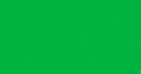 Animation of binary coding and data processing moving over transparent background - Powered by Adobe