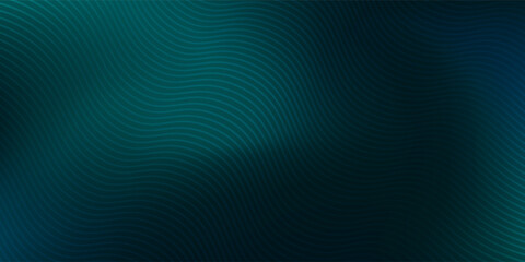 Elegant lines dark blue to light blue and green gradient background illustration ideal for sophisticated visual abstract modern