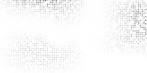 Abstract mesh rectangle halftone gradient texture. Vanishing polka dot background art