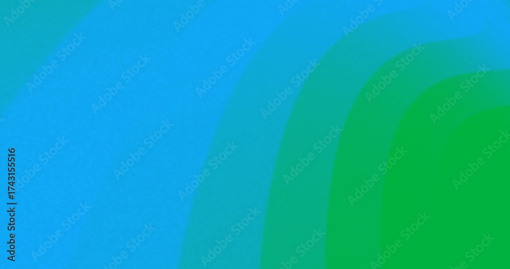 Wall mural animation of glowing blue light wave moving on transparent background