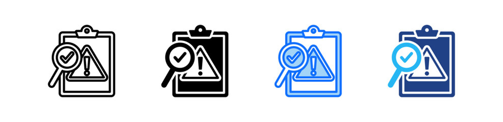 Contingency Plan Icon Set Multiple Style Collection
