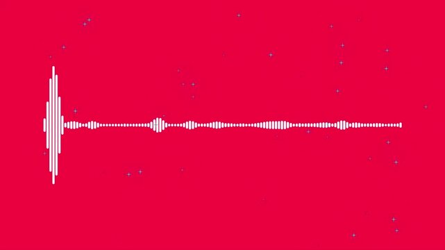 Audio waveform background. Abstract music wave, radio signal frequency and digital voice visualization