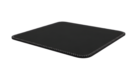 Alas Mousepad Hitam Dengan Jahitan Zigzag