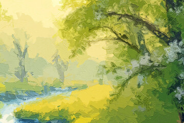 Various oil paintings, flowers, chrysanthemums, landscapes, forests, birds, streams, plum blossoms, beautiful scenery