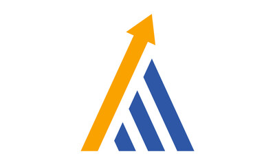 Modern Letter A Financial Logo